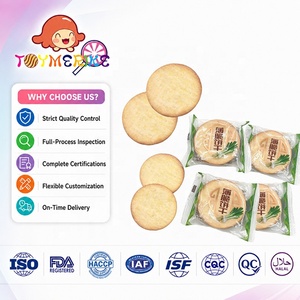 Biscuits croustillants légers au goût d'oignon vert, faibles en gras, salés, ronds, <span class=keywords><strong>pour</strong></span> le petit-déjeuner et les collations diététiques - Product Image 1