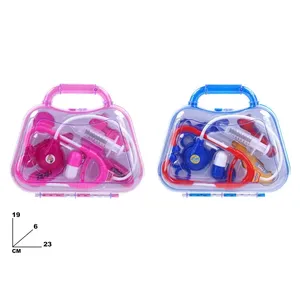 Kit médical de jouet pour docteur avec stéthoscope, seringue et pilules pour enfants, 19x23x6 cm - Product Image 1