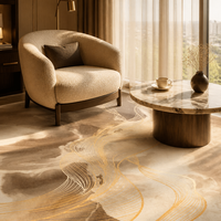 Tapis imprimé en nylon sur mesure avec design 3D, tapis de luxe pour hôtel, tapis pour chambre d'hôtel 5 étoiles