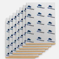 Tapis insonorisant 25x40cm pour voiture, feuille de butyle légère en aluminium de 2mm, amortisseur NVH automobile, OEM, vente en gros, en vrac