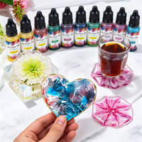 Encre Alcoolisée Personnalisée à Marque Privée, Pigment Résine Haute Intensité pour Bijoux et Artisanat, Vente Directe Usine, Sans Acide, Non Toxique