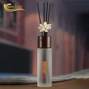 Dekoratif Kaca Botol Parfum Diffuser Aroma Baru Bunga Kering Aromaterapi Reed Diffuser