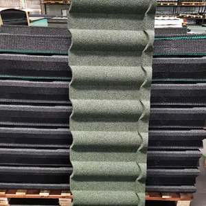 Ubin atap Milano 0.4mm kustom Meksiko lembaran atap logam dilapisi batu tahan lama di Brasil - Product Image 2