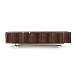 TV cabinet Italian light luxury living room metal Marble Furniture Modern Tv Stands