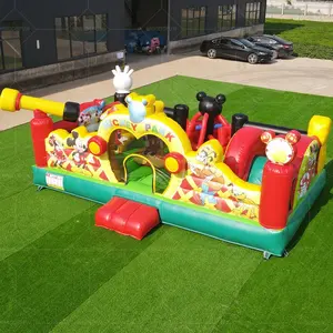 Commercial Cartoon Inflatable Jumping Bouncy Castle Outdoor Playground Mickey Mouse Castle Jumping
