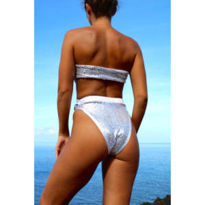 Tubo di Peakini con paillettes argento - Product Image 4