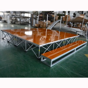 Aluminum <b>wooden</b> portable staging mobile event stage - Product Image 2