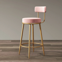 Chaise de bar moderne en métal empilable, légère, durable et écologique avec pieds en fer pour usage commercial à la maison, au bureau et à l'hôtel