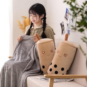 الجملة انخفاض الحد الأدنى للطلب شعار مخصص أفخم محشوة لطيف مخصص أفخم سلسلة المفاتيح boba للأطفال مع بطانية - Product Image 5