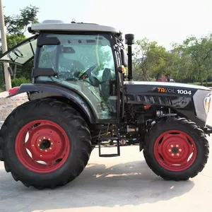 Traktor pertanian 80hp 90hp 4 wheel drive 12 + 12 shuttle shift 4-post kabin traktor pertanian di Australia