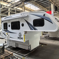 Camper de pick-up en fibre de verre sur mesure, à glissière, à coque rigide, pour camping en plein air et voyages tout-terrain