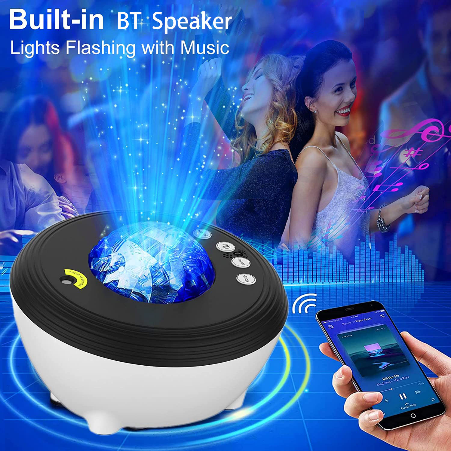 Aurora Smart Projector Night Light - Northern Lights APP Control