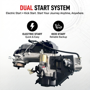 מנוע J16 150CC, 4 פעימות, צילינדר יחיד, קירור אוויר, הנעה באמצעות רצועה CVT, התנעה חשמלית ובעיטה, מארז תחתון קצר - Product Image 3