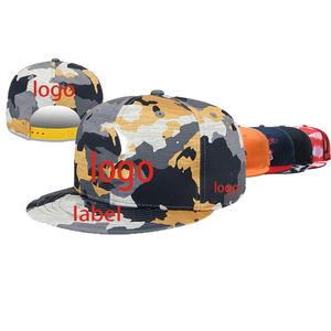 Casquette en maille unisexe à bord plat Casquette de sport de plein air respirante et réglable avec logo personnalisé en gros - Product Image 2