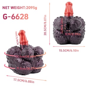 ตุ๊กตายางแฟนตาซี GEEBA สำหรับผู้ชาย ของเล่นช่วยตัวเองสำหรับเกย์ ดิลโด และที่ช่วยตัวเองแบบสอดใส่ทางทวารหนัก ของเล่นทางเพศสำหรับผู้ชาย - Product Image 2