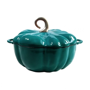 <span class=keywords><strong>Cocotte</strong></span> <span class=keywords><strong>en</strong></span> <span class=keywords><strong>fonte</strong></span> émaillée antiadhésive et durable, forme citrouille, pour ragoûts, rôtis, soupes, casseroles et plats classiques tout-<span class=keywords><strong>en</strong></span>-un - Product Image 4