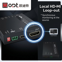 Extenseur HDMI HDBaseT 150M, émetteur-récepteur sur un seul câble Cat6, RS232 EDID, pour intégrateurs de systèmes, projets AV professionnels