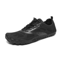 Chaussures décontractées pour hommes entièrement noires, chaussures de plage, chaussures de marche en plein air, chaussures aquatiques