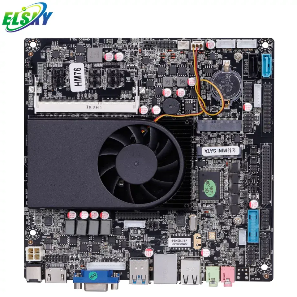 Elsky anakart 1000M Lan Realtek 8111E anakart oyun çekirdek i7 anakart I3 2310M çift çekirdekli 2.1GHz