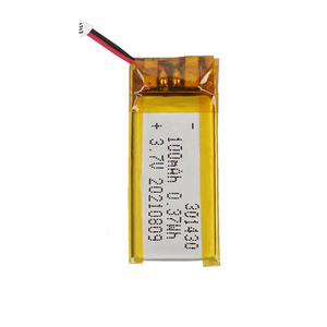 可充电聚合物锂电池 <span class=keywords><strong>3</strong></span>.7V 100mAh 301430 301530 高品质锂电池，带 PCB 和电线 - Product Image 1