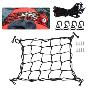 Storage <b>Bag</b> Rectangle Hook Type Heavy Duty Fabric <b>Net</b> For Kayak Paddle Board Surfboard Travel Outdoor Storage - Product Image 2