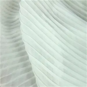 Fabric suppliers supply Silk-like pleated chiffon pleated chiffon, organ crepe fabrics and pleated skirt chiffon fabrics.