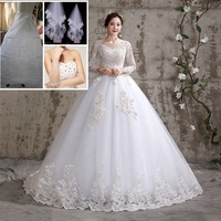 LSYNM0100 Commercio All'ingrosso A Buon Mercato Delle Donne Impero Del Merletto Della Signora Off Spalla Senza Spalline Ragazza Wed Abito Da Sposa Abito Da Sposa