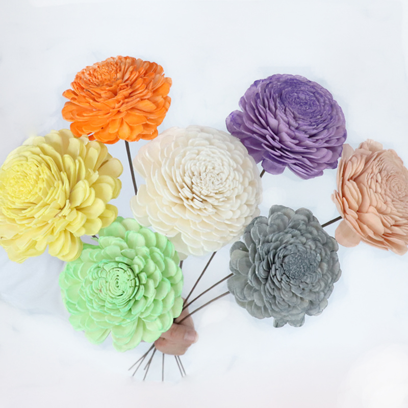 Новые продукты, Натуральные сушеные цветы, Сола, деревянный цветок для домашнего декора