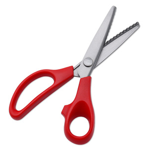 Tijeras de sastre Lu Ban, de acero inoxidable con hojas dentadas, herramienta de corte para bordado, tela, encaje y ribete de dientes de perro - Product Image 1