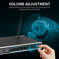 XTUGA MT8 Microphone Émetteur Portable Sans Fil de Haute Qualité à 8 Canaux pour Culte, Scène et Conférence