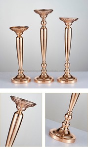 Décorations de table de mariage K53, arche dorée de 90 cm, décoration de mariage, accessoires pour dîner aux chandelles, support de fleurs en métal pour mariage - Product Image 6