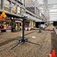 Soporte de Exhibición Modular de Hierro con Patas Ajustables para Iluminación de Escenario y Soporte de Sonido, Longitud de 4.5m/6.0m, Capacidad de Carga de 150/250KG