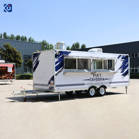 Remorque de restauration personnalisée CAMPTRL avec équipement de cuisine complet, camion de vente ambulante pour café, desserts et frites, idéal pour les entreprises aux États-Unis