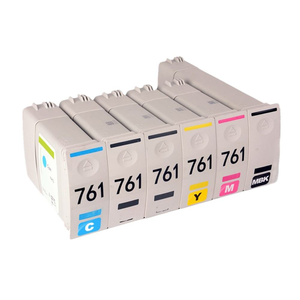 Cartucho de Tinta de Pigmento y Tinte Remanufacturado Goosam de 6 Colores, Compatible con Impresoras HP DesignJet T7100 T7200, 100% Compatible - Product Image 1