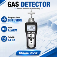 Détecteur de fuite de gaz professionnel sans fil, méthane combustible, GPL, gaz naturel, écran LCD, réponse rapide, rechargeable, étanche IP66