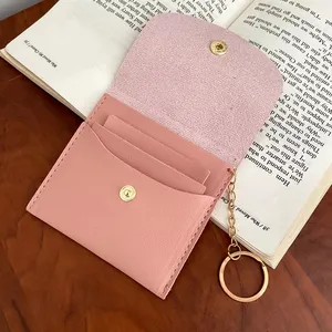 Nouveaux portefeuilles de styliste porte-cartes porte-cartes de visite porte-monnaie minimaliste en cuir PU avec porte-clés