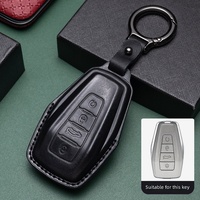 Étui à clés haut de gamme en cuir véritable, fabriqué en cuir de vachette pleine fleur pour Geely Emgrand Xingyue L Boyue Xingrui Binyue Binrui Vision X6