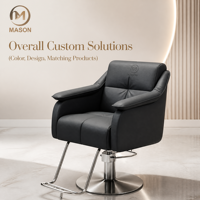 Nouvelle Chaise de Barbier Commerciale Spéciale, pour Teinture et Permanente, en Acier Inoxydable, avec Fonction Pivotante et Relevable, Design Moderne, Marque Mason