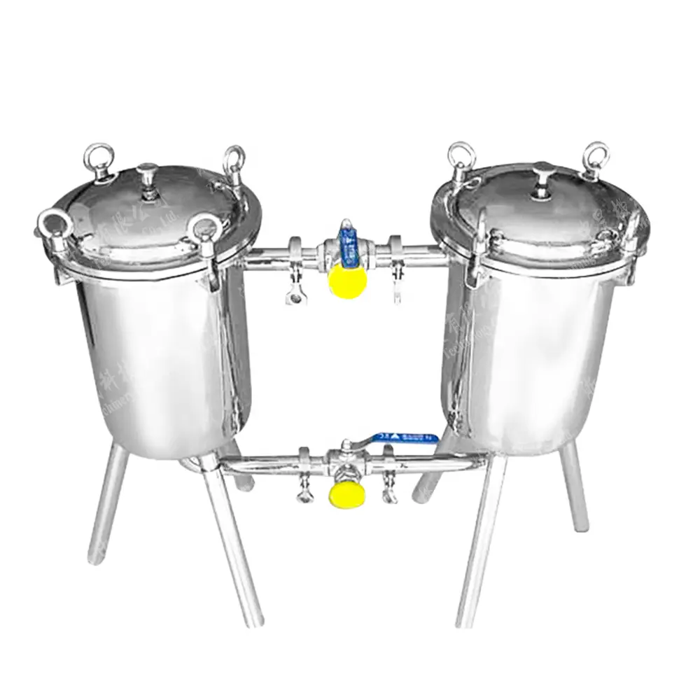 high quality double-barrel filter / duplex filter or syrup milk juice