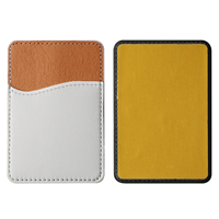 Porte-cartes de téléphone vierge en cuir PU pour sublimation, auto-adhésif, personnalisable, pour vente en gros et DIY