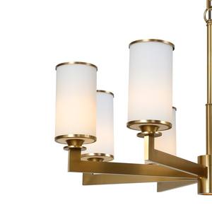 Lámpara Colgante LED Moderna de Lujo con Pantalla de Cristal y Cobre, Regulable, para Villa, Hotel, Restaurante, Sala de Estar, Dormitorio - Product Image 3