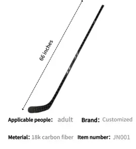 Novo modelo de produto Bastões de hóquei no gelo de fibra de carbono de marca personalizada da China profissional com preço de fábrica