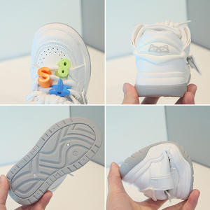 Chaussures de sport pour enfants Garçons et filles Chaudes Écologiques Respirantes Antidérapantes Semelle souple Tige en tissu extensible - Product Image 3