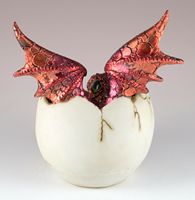 Figurine d'œuf Dragon rouge, éclosion depuis l'oeuf, jouet de bébé