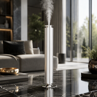 Diffuseur de parfum d'intérieur de luxe avec contrôle par application, en métal, batterie rechargeable Type-C, conception biphasée, éclairage LED, pour la maison