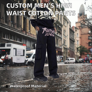 Pantalones de Hombre Personalizados Profesionales, Cintura Media, Lona Casual, Impermeables, Antiarrugas, a la Moda, Mejor Precio, Qunzi10 HHJ - Product Image 2