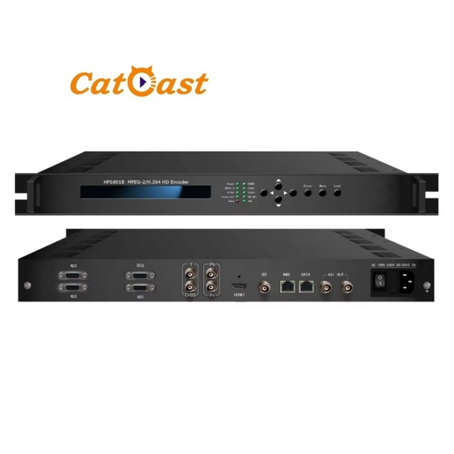 CATV Encoder Audio Video Streaming Device MPEG2/H.264 AV to IP HD IPTV Encoder