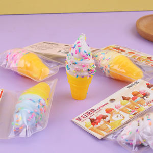 Squeeze Colorful Rainbow Ice Cream Squishies Fidget Toy Stress Relief Fun Restaurant Decor for Girls Boys - Product Image 1