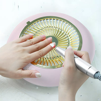 Perceuse à ongles professionnelle 2 en 1 35000 tr/min + dépoussiéreur à ongles à forte aspiration 60W