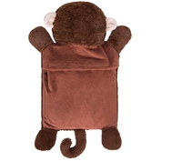 Coussin chauffant personnalisé en coton PP, jouet en peluche tricoté Stitch, bouteille d'eau chaude amovible avec housse, 0-24 mois